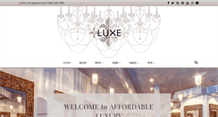 Desktop Screenshot of luxesalonaz.com